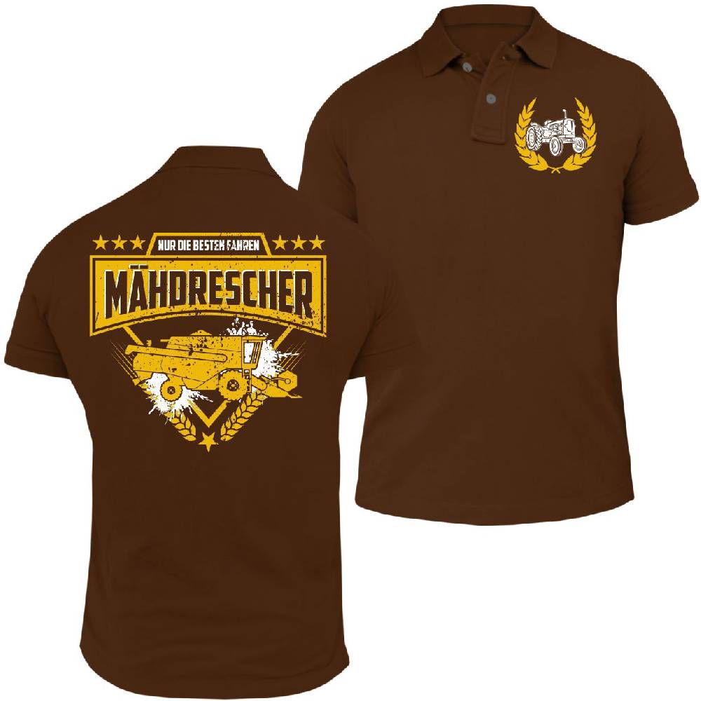 Spass Kostet Männer POLO Nur die Besten fahren MÄHDRESCHER