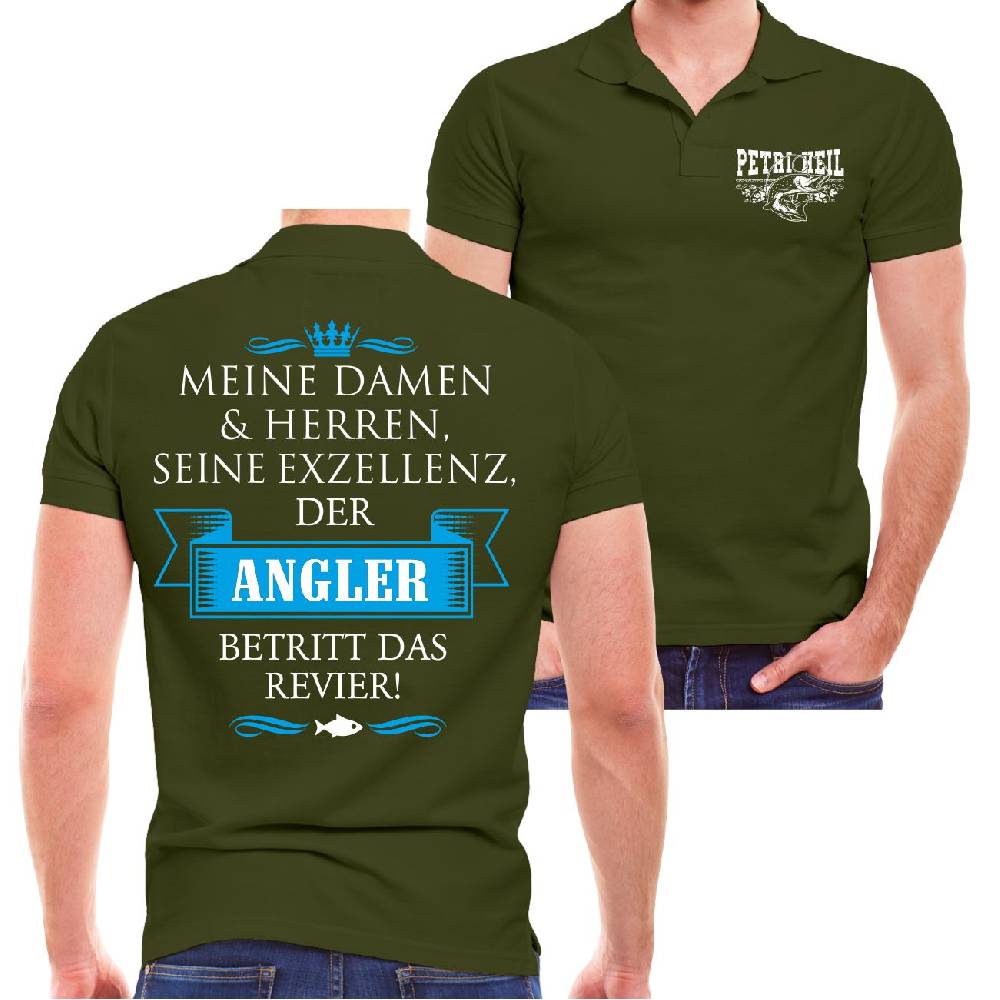 Spass Kostet Männer POLO Seine Exzellenz DER ANGLER