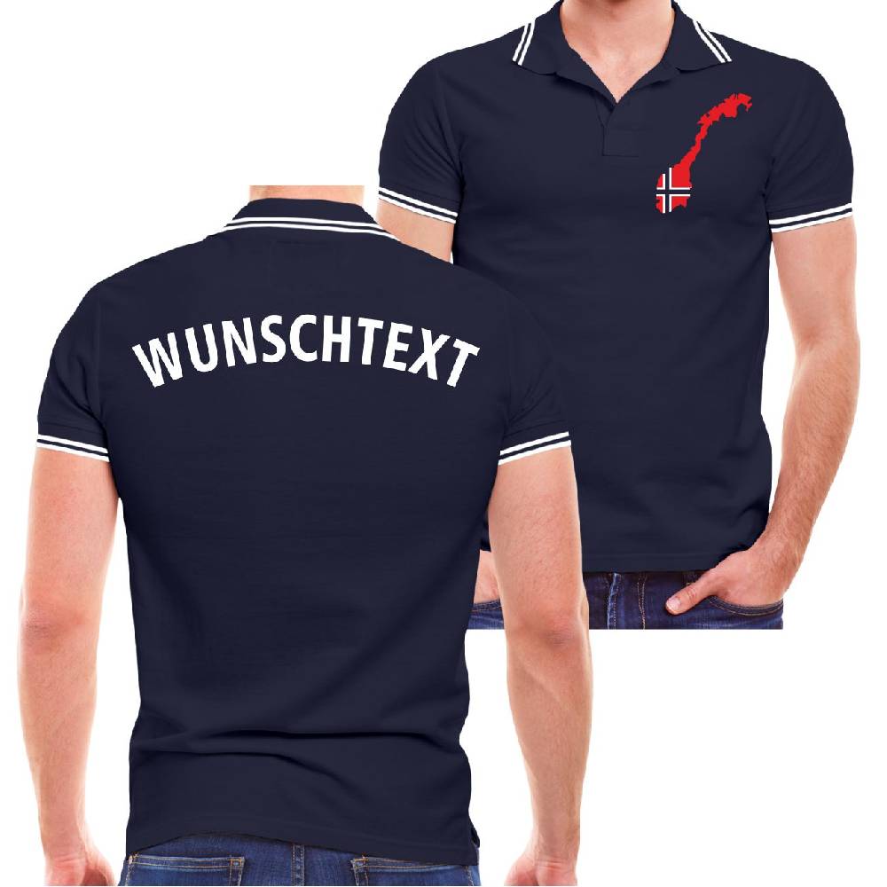 Spass Kostet Männer POLO WUNSCHTEXT 71 Grad Nord NORWEGEN