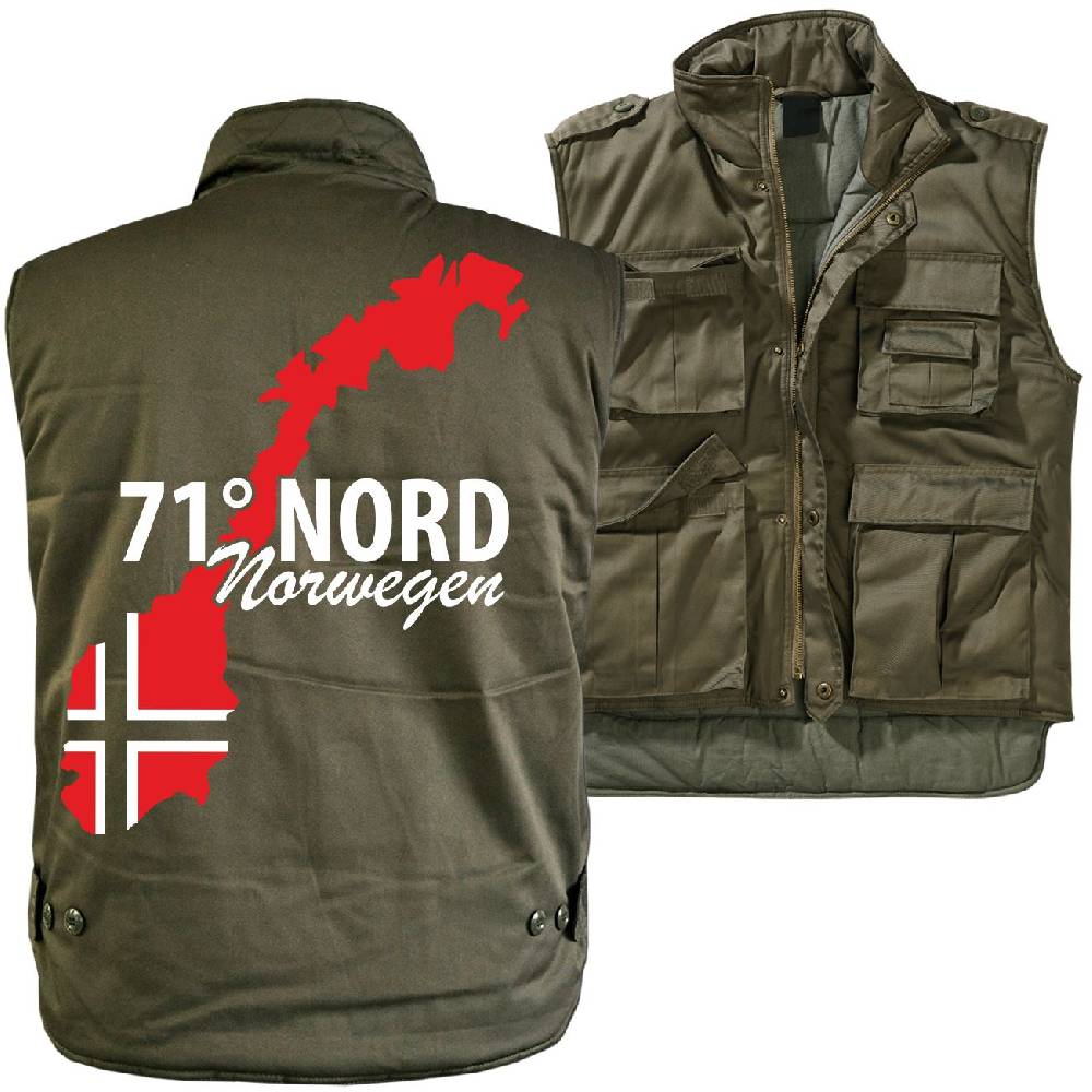 Spass Kostet Männer Ranger Weste mit Futter 71 Grad Nord NORWEGEN