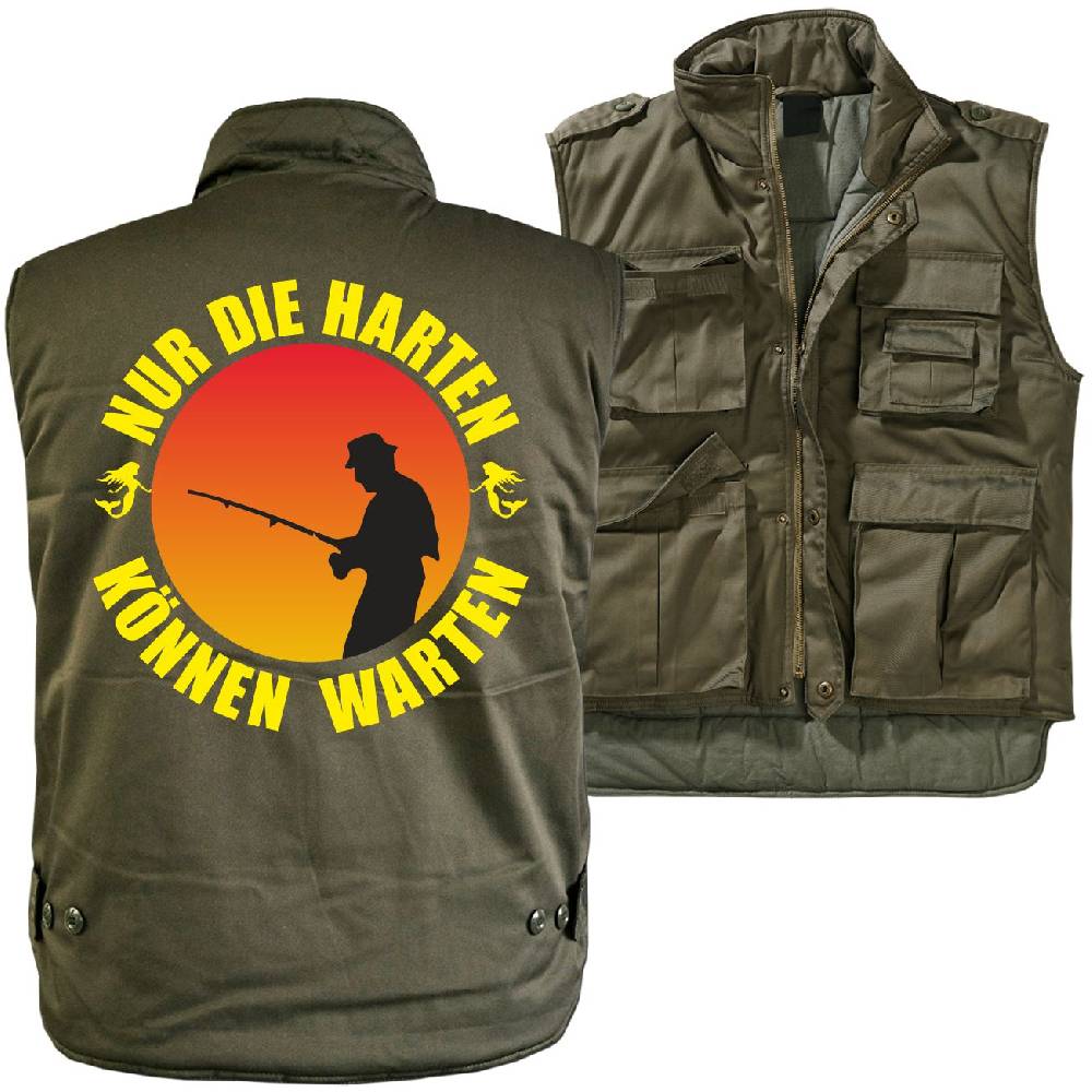 Spass Kostet Männer Ranger Weste mit Futter Angler Nur die Harten können Warten