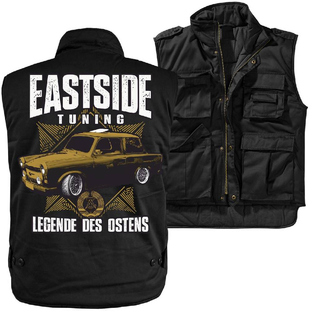 Spass Kostet Männer Ranger Weste mit Futter DDR Eastside Tuning Legende des Ostens
