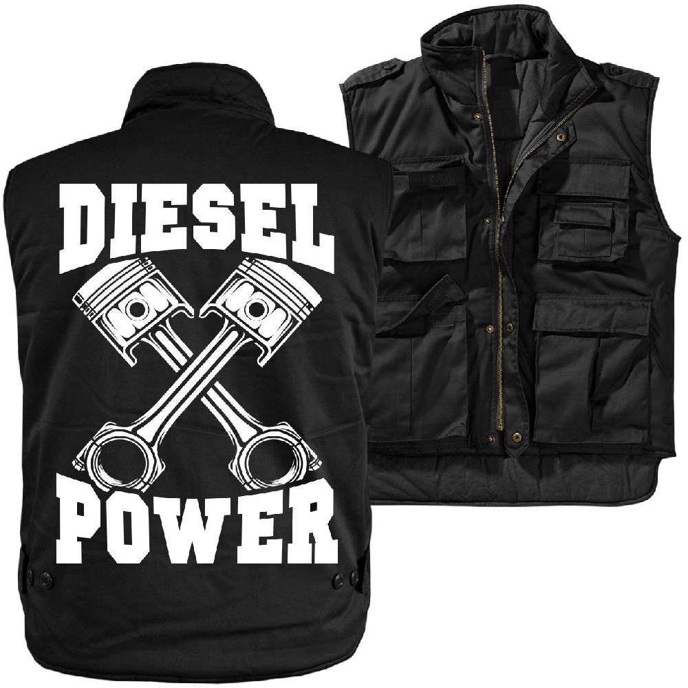 Spass Kostet Männer Ranger Weste mit Futter DIESEL POWER