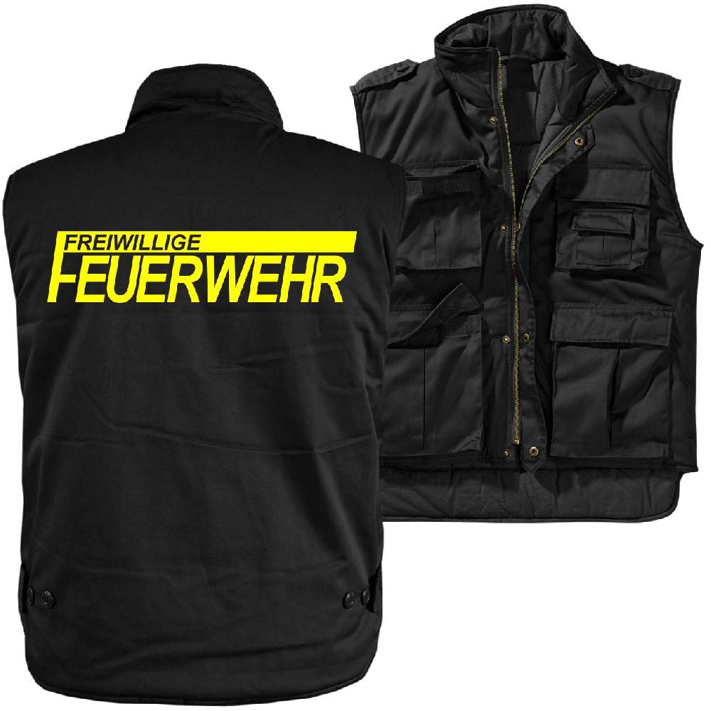 Spass Kostet Männer Ranger Weste mit Futter FFW Freiwillige Feuerwehr