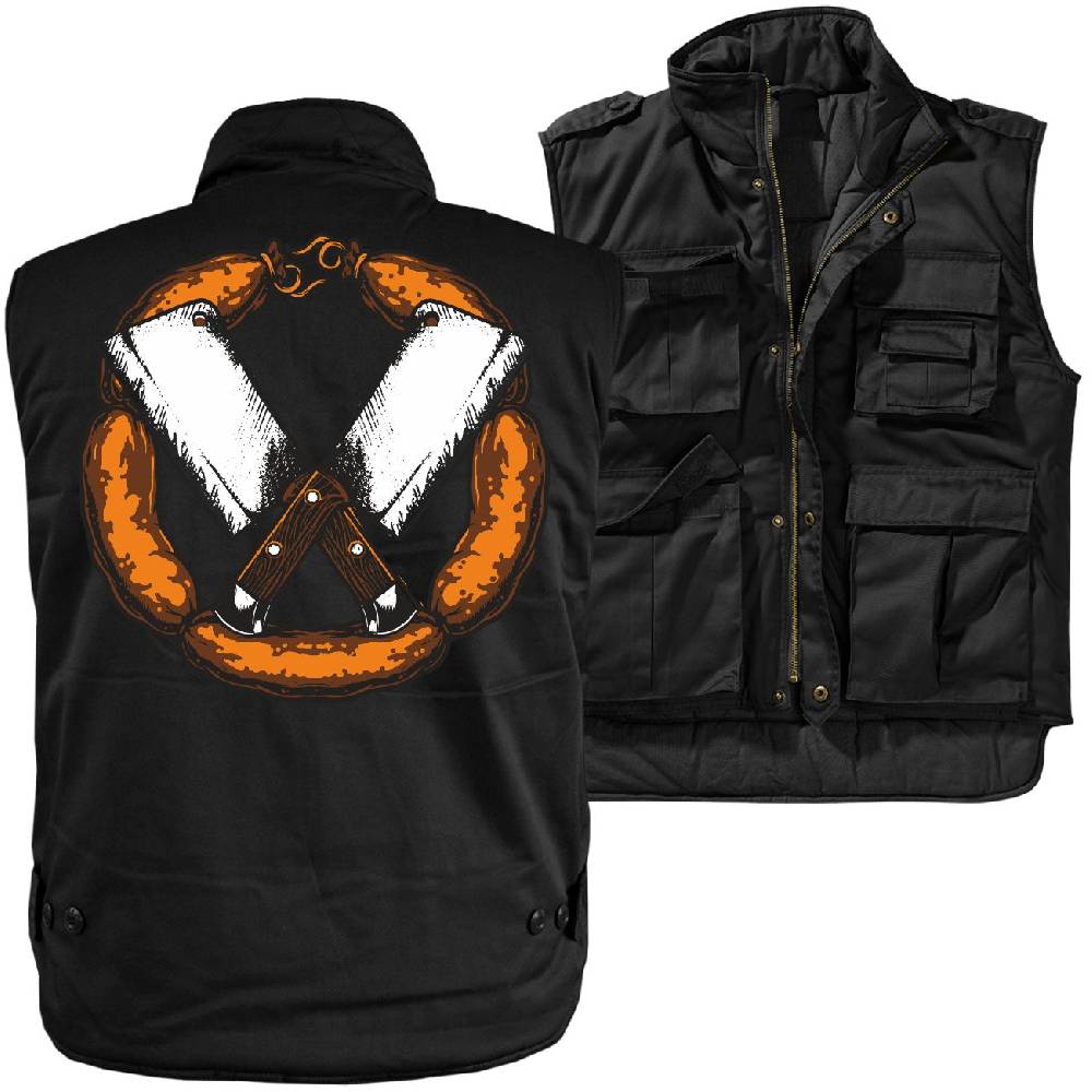 Spass Kostet Männer Ranger Weste mit Futter Hausschlachtung Fleischer Metzger