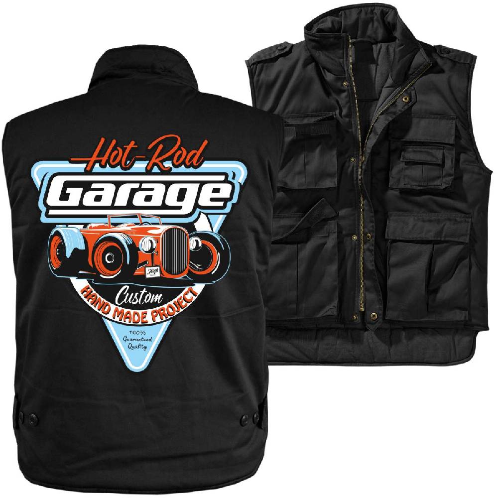Spass Kostet Männer Ranger Weste mit Futter Hot rod Garage Handmade Custom