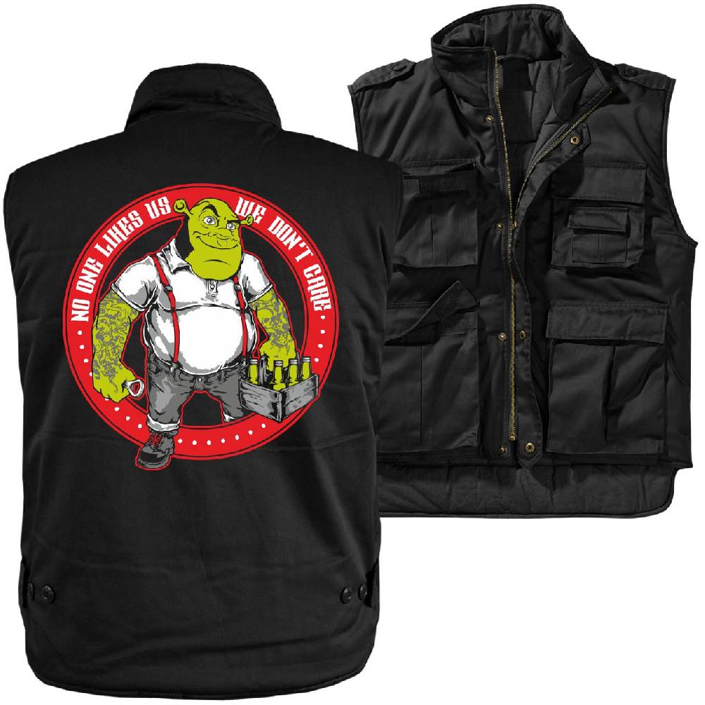 Spass Kostet Männer Ranger Weste mit Futter Oi skin punk No one like us we dont care