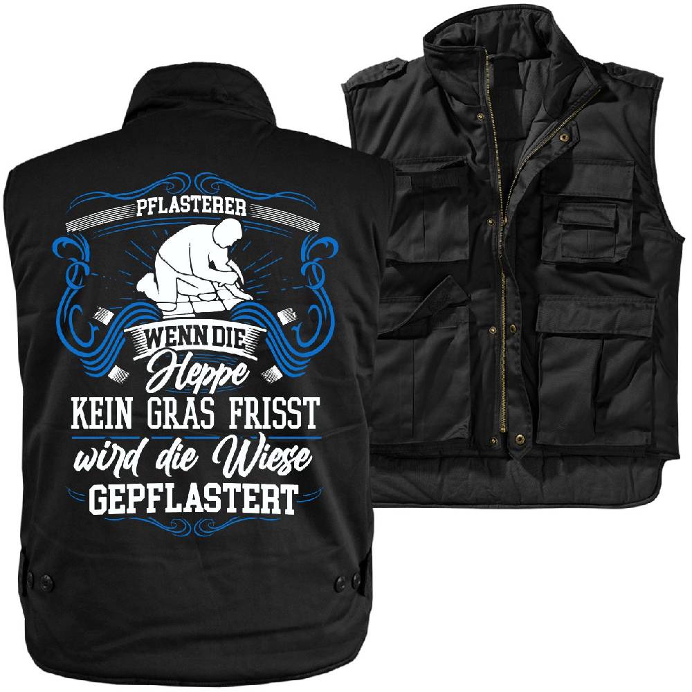 Spass Kostet Männer Ranger Weste Mit Futter Pflasterer Wenn Die Heppe Kein Gras Frisst Wird Die Wiese Gepflastert