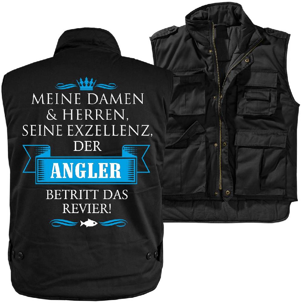 Spass Kostet Männer Ranger Weste mit Futter Seine Exzellenz DER ANGLER