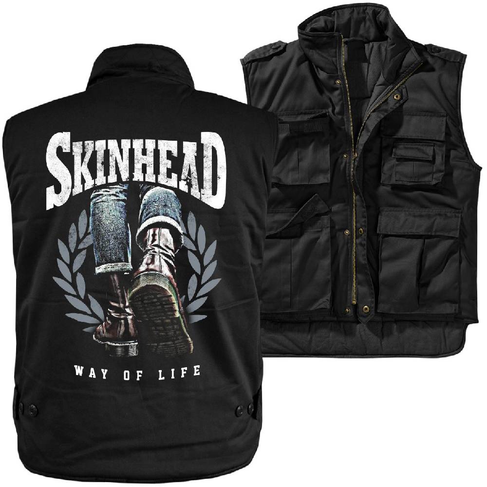 Spass Kostet Männer Ranger Weste mit Futter Skinhead - a way of life