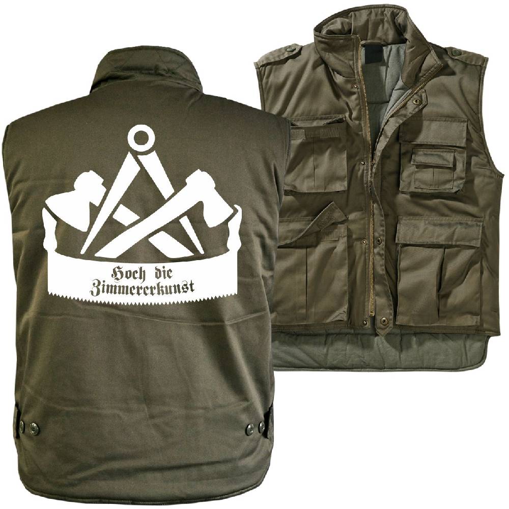 Spass Kostet Männer Ranger Weste mit Futter Zimmermann Hoch die Zimmererkunst