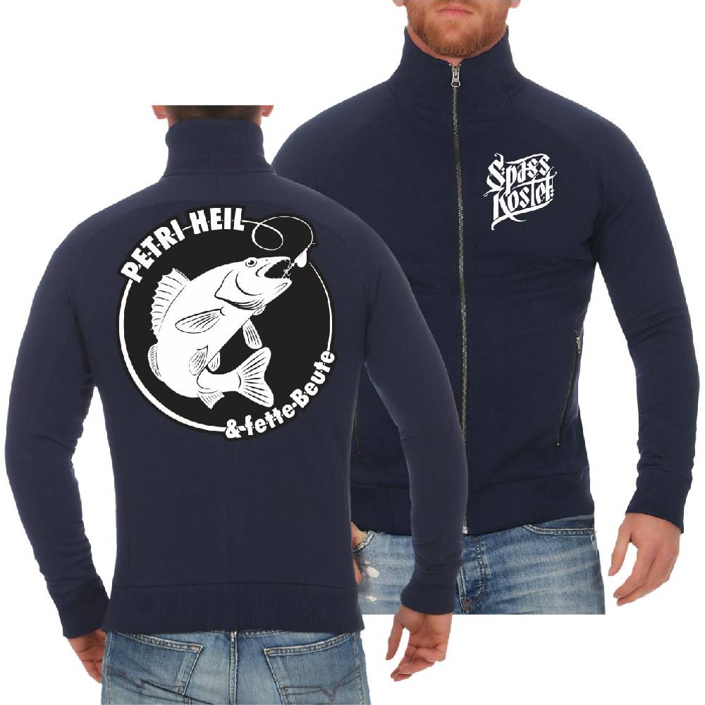 Spass Kostet Männer Sweatjacke Angler Sprüche Fette Beute