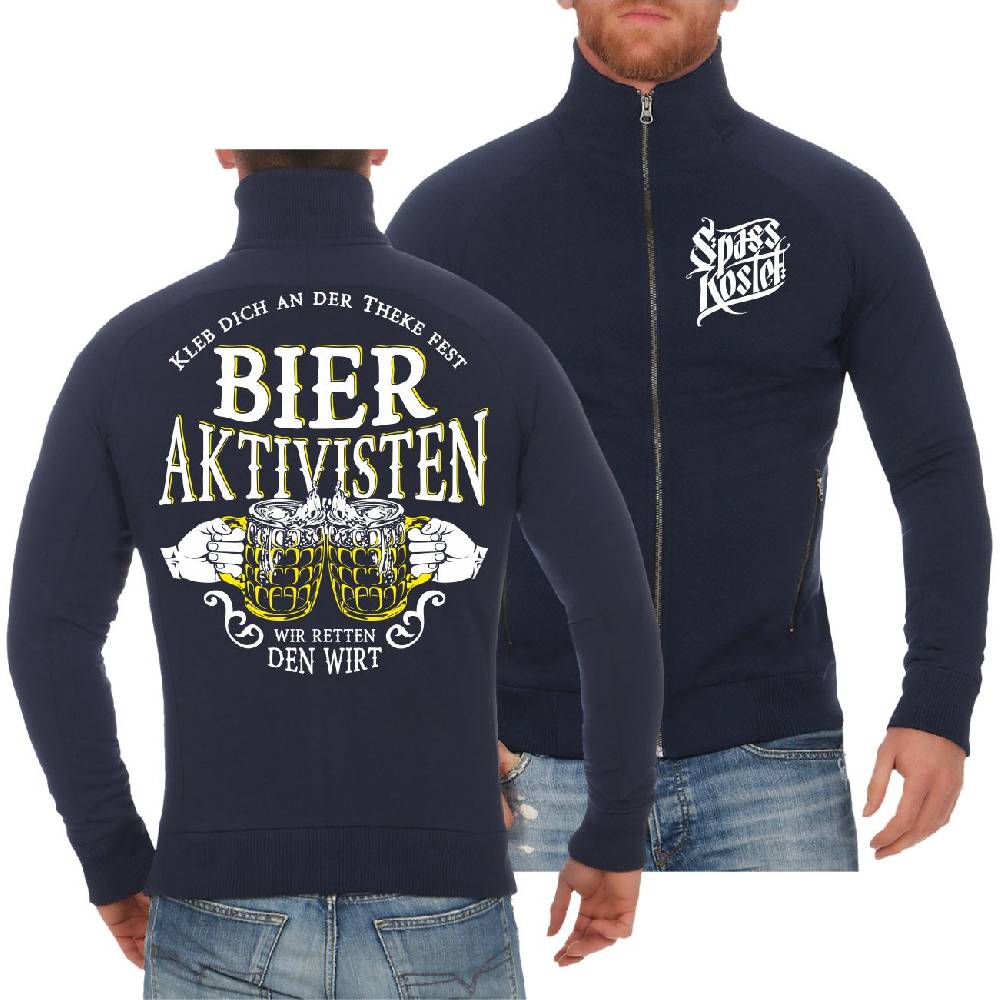 Spass Kostet Männer Sweatjacke Bier Aktivisten Kleb dich an der Theke fest