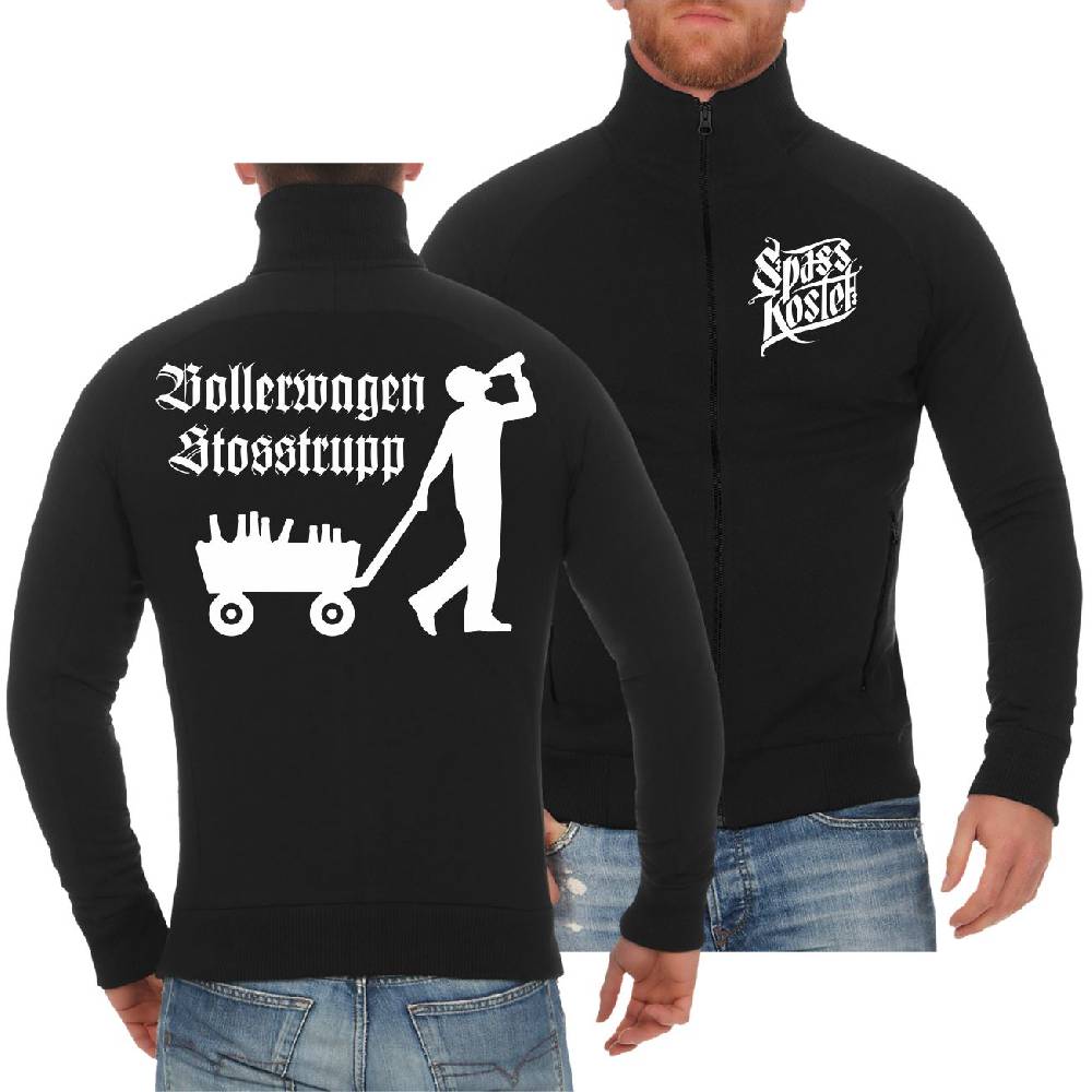 Spass Kostet Männer Sweatjacke Bollerwagen Stosstrupp