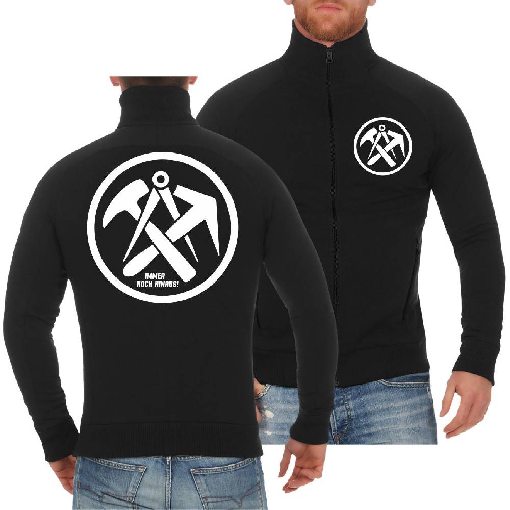 Spass Kostet Männer Sweatjacke Dachdecker IMMER HOCH HINAUS