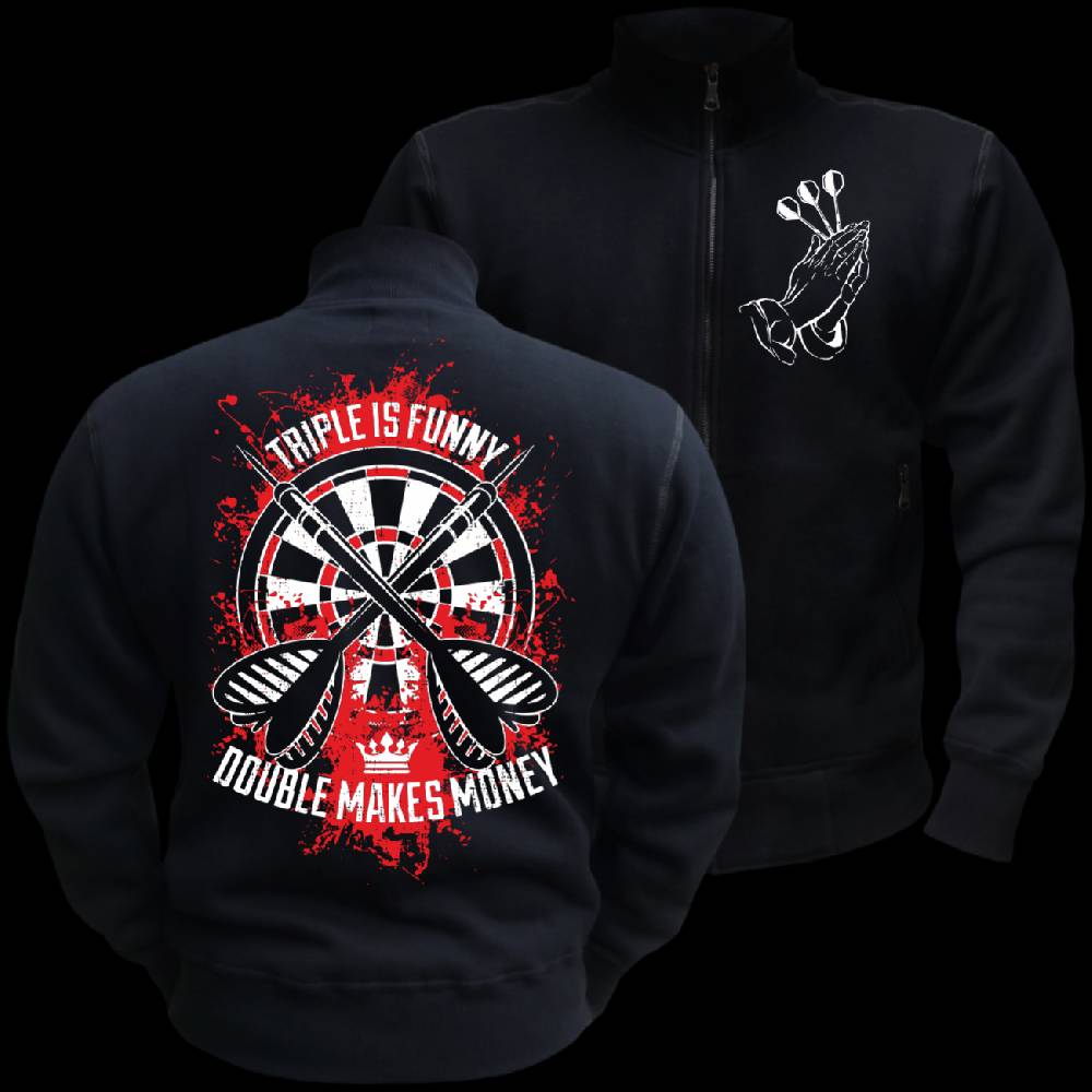 Spass Kostet Männer Sweatjacke Dart Double makes Money