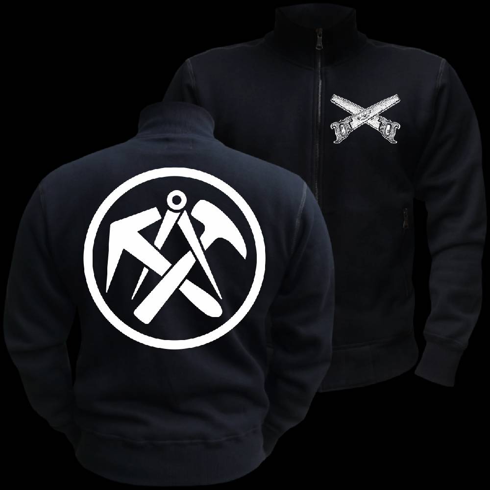 Spass Kostet Männer Sweatjacke DER DACHDECKER - Zunftwappen