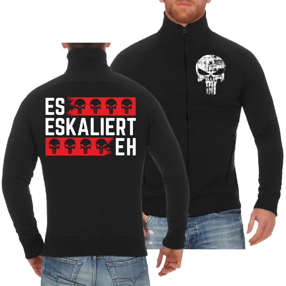 Spass Kostet Männer Sweatjacke Es Eskaliert Eh Totenköpfe