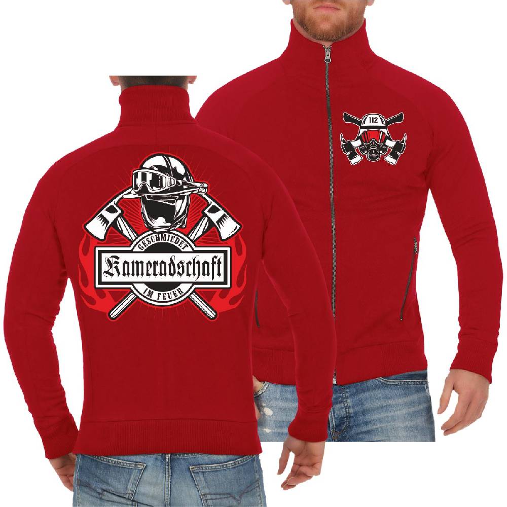 Spass Kostet Männer Sweatjacke Feuerwehr Kameradschaft geschmiedet im Feuer
