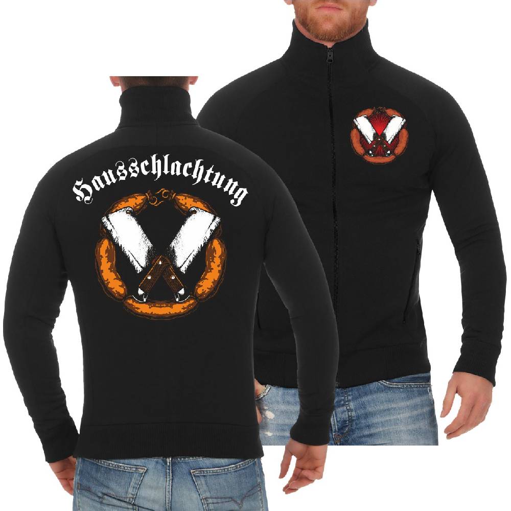 Spass Kostet Männer Sweatjacke Hausschlachtung Fleischer Metzger
