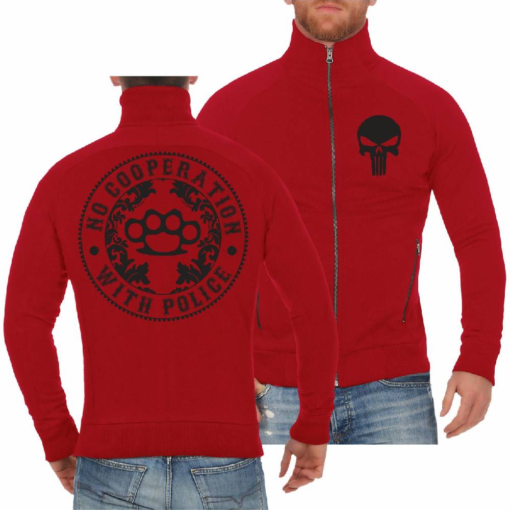 Spass Kostet Männer Sweatjacke No Cooperation with Police