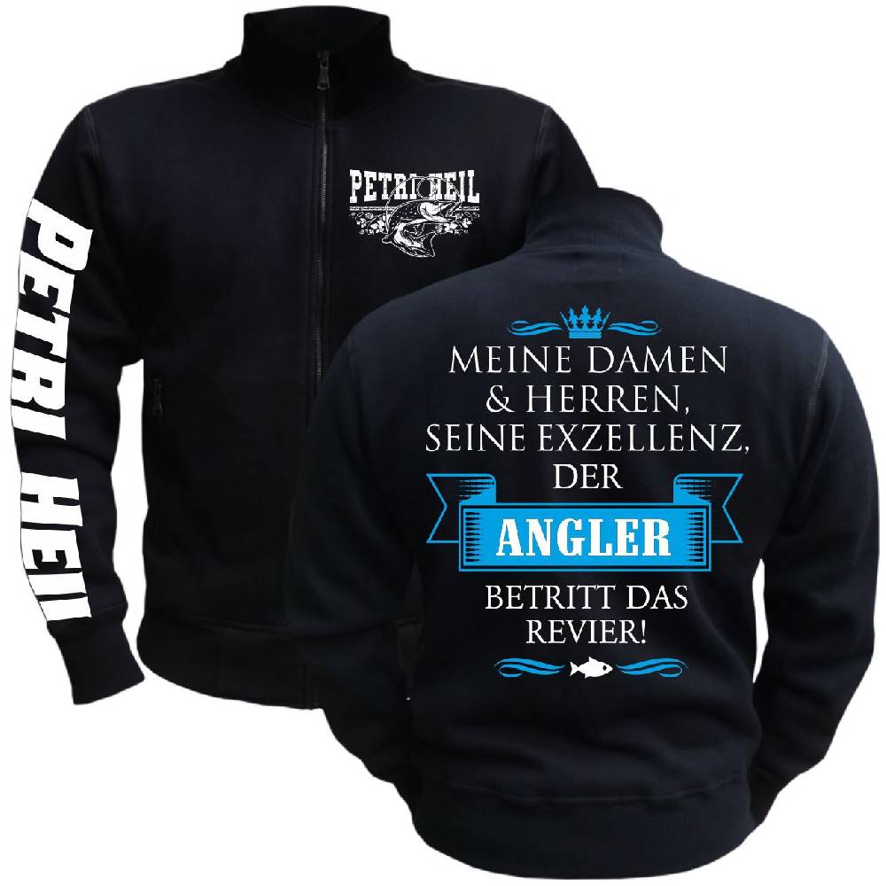 Spass Kostet Männer Sweatjacke Seine Exzellenz DER ANGLER