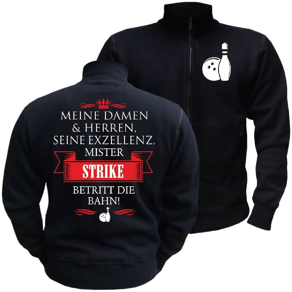 Spass Kostet Männer Sweatjacke Seine Exzellenz DER BOWLER