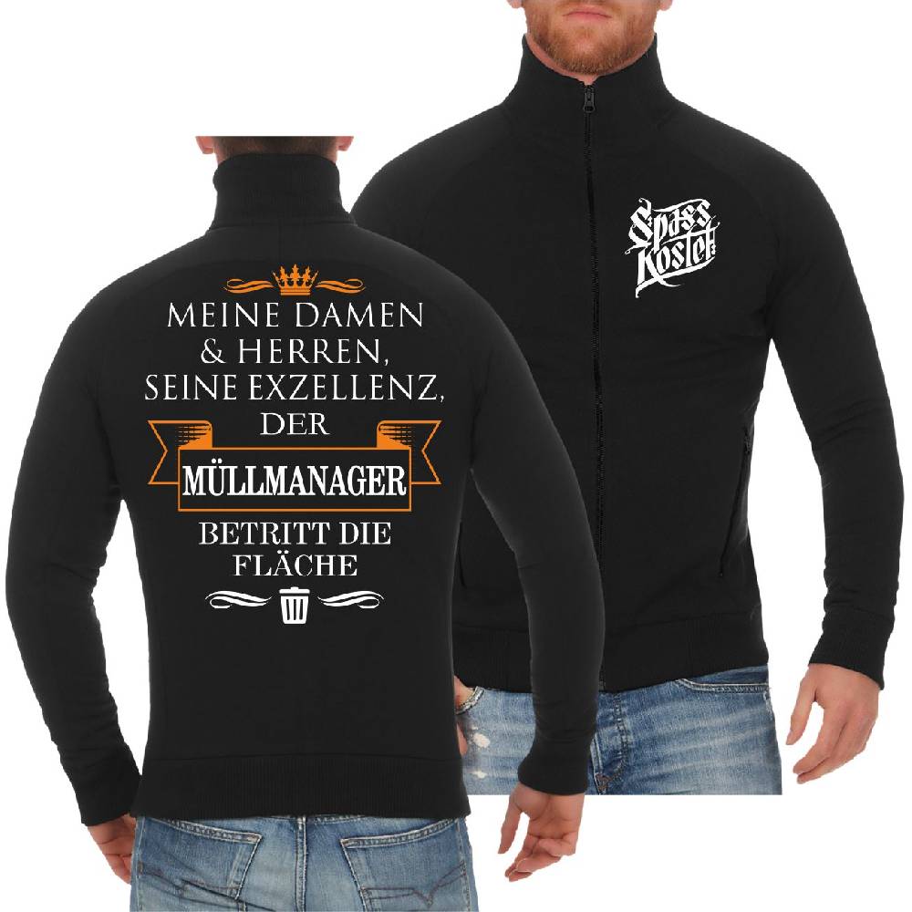 Spass Kostet Männer Sweatjacke Seine Exzellenz Müllmanager