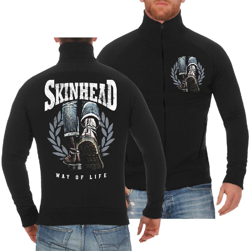 Spass Kostet Männer Sweatjacke Skinhead - a way of life