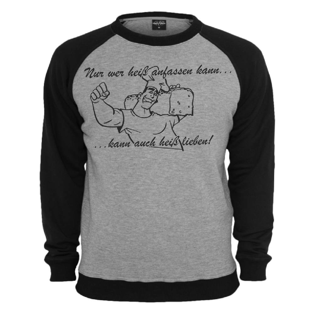 Spass Kostet Männer Sweatshirt Bäcker - Wer Heiß Anfassen Kann