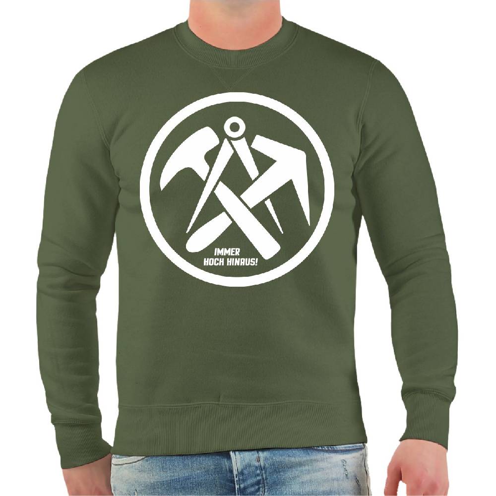 Spass Kostet Männer Sweatshirt Dachdecker IMMER HOCH HINAUS