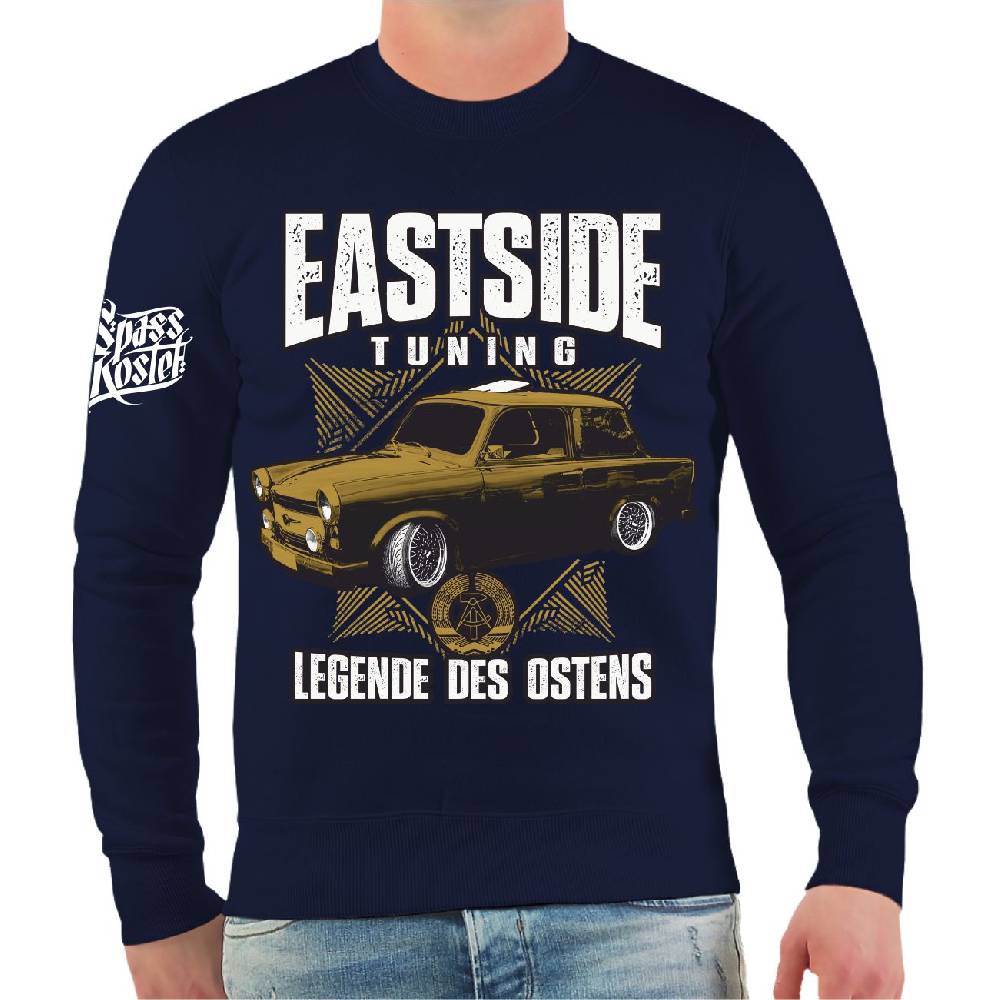 Spass Kostet Männer Sweatshirt DDR Eastside Tuning Legende des Ostens