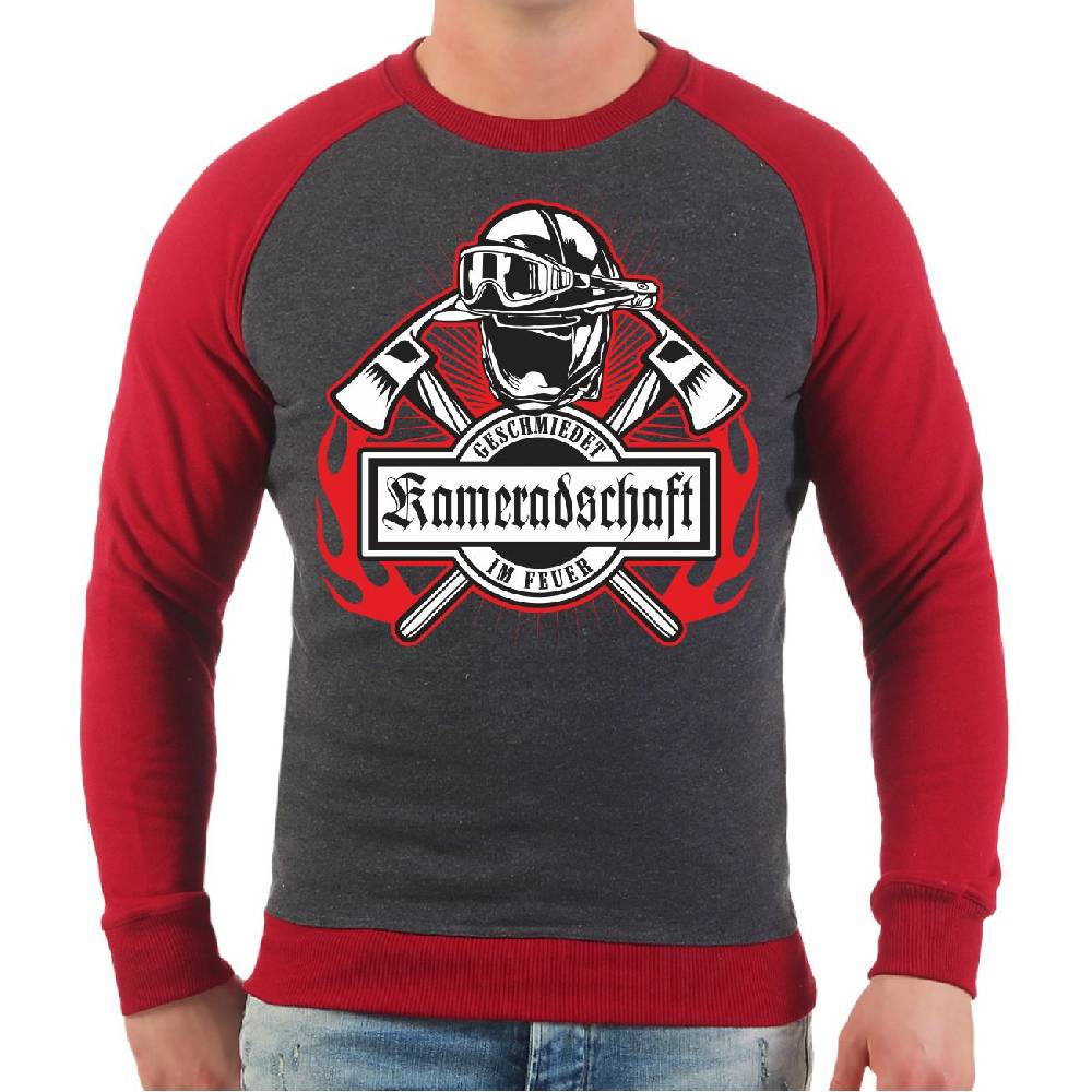 Spass Kostet Männer Sweatshirt Feuerwehr Kameradschaft geschmiedet im Feuer