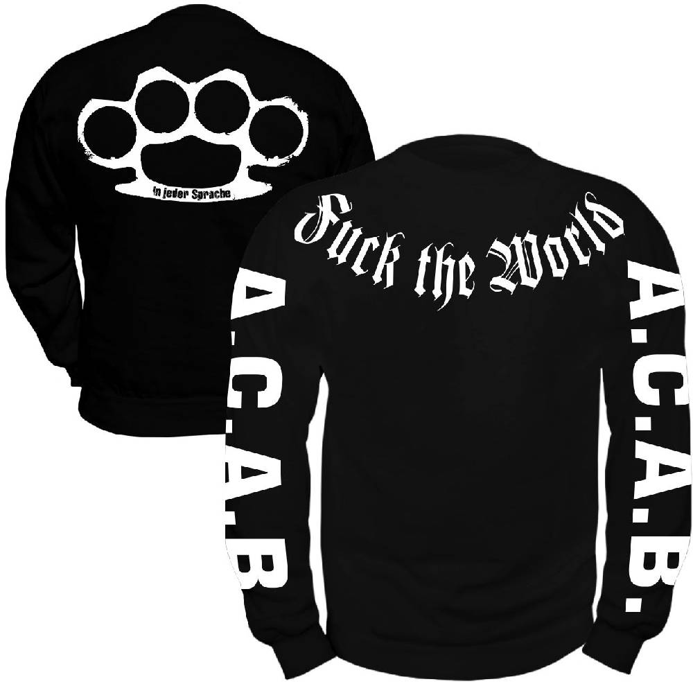 Spass Kostet Männer Sweatshirt Fuck the World In jeder Sprache