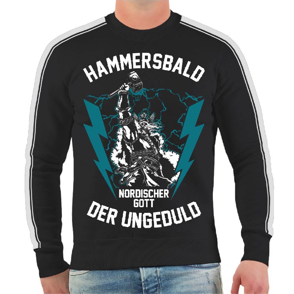 Spass Kostet Männer Sweatshirt Hammersbald Nordischer Gott der Ungeduld