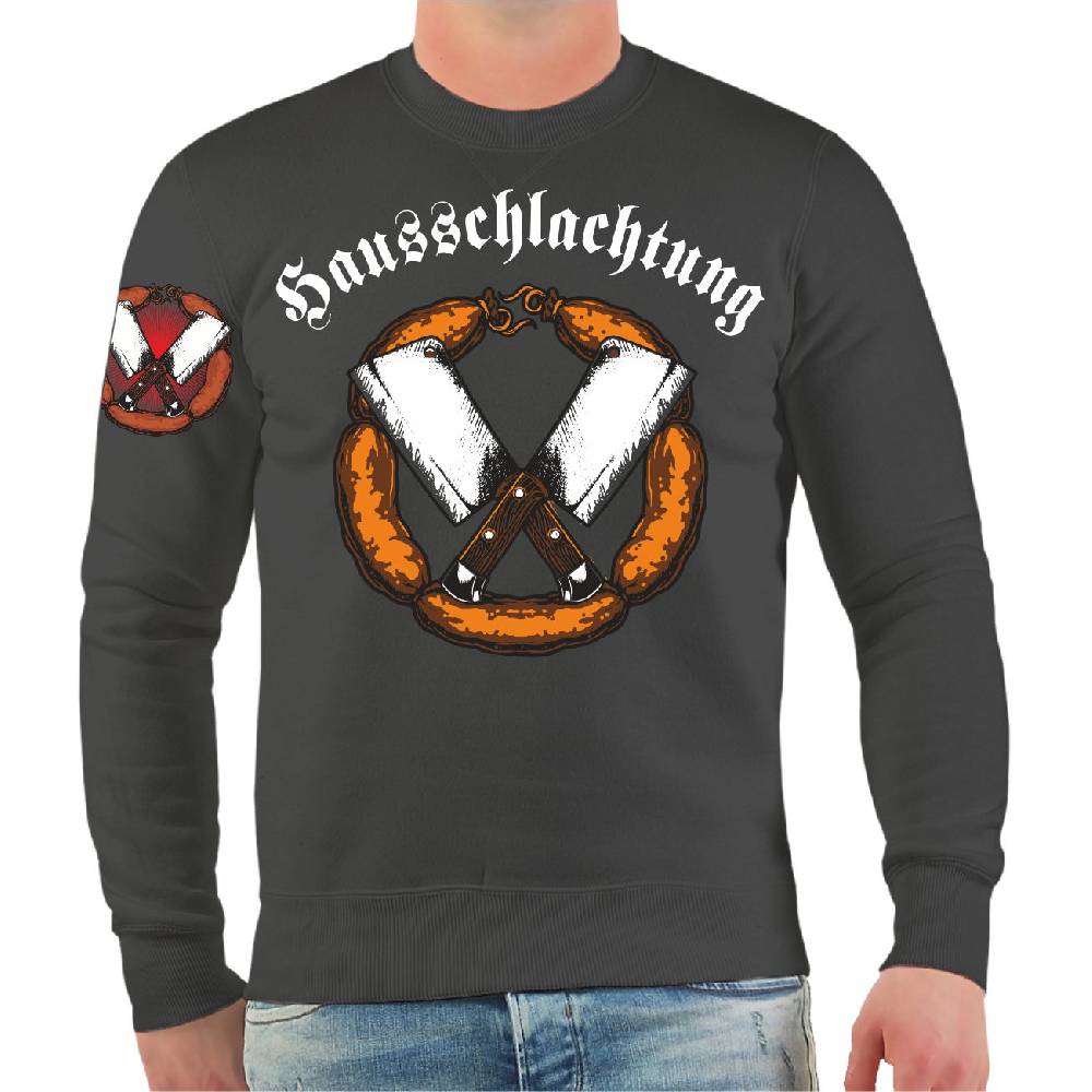 Spass Kostet Männer Sweatshirt Hausschlachtung Fleischer Metzger