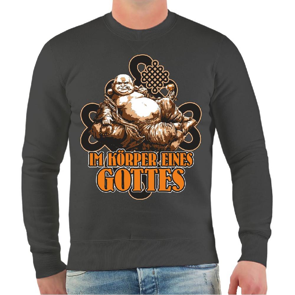 Spass Kostet Männer Sweatshirt Im Körper eines Gottes