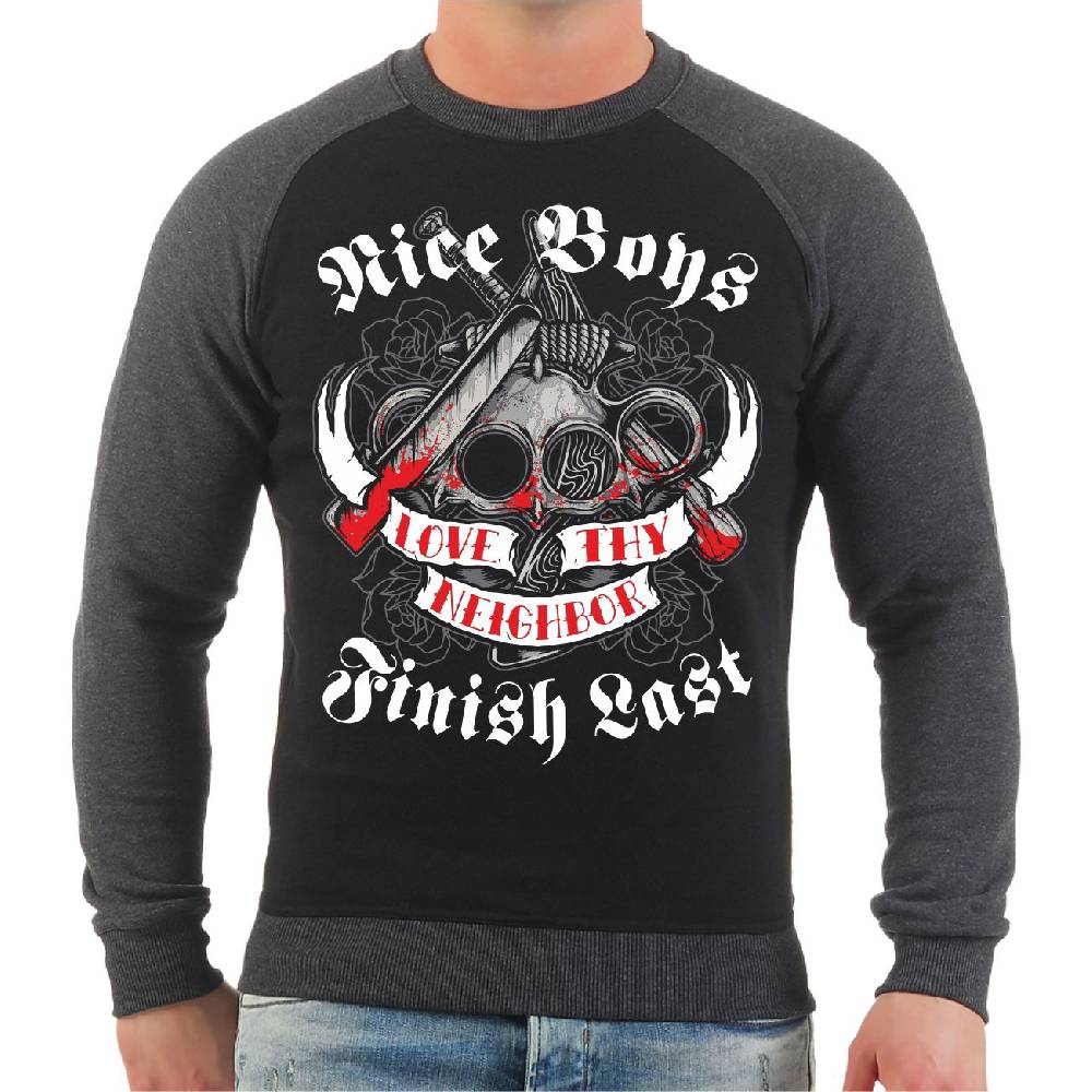 Spass Kostet Männer Sweatshirt Nice Boys Finish Last
