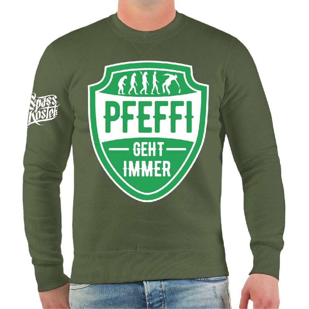 Spass Kostet Männer Sweatshirt Pfefferminz geht immer