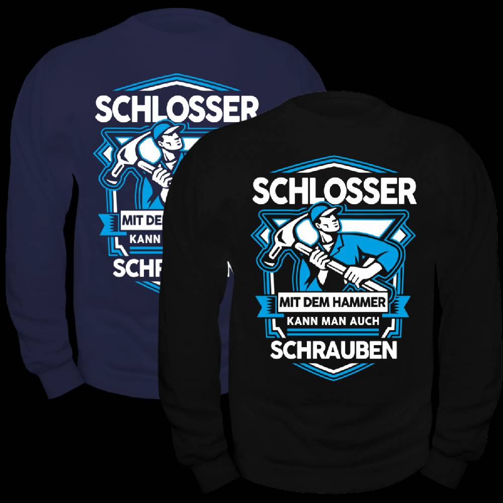 Spass Kostet Männer Sweatshirt Schlosser mit dem Hammer