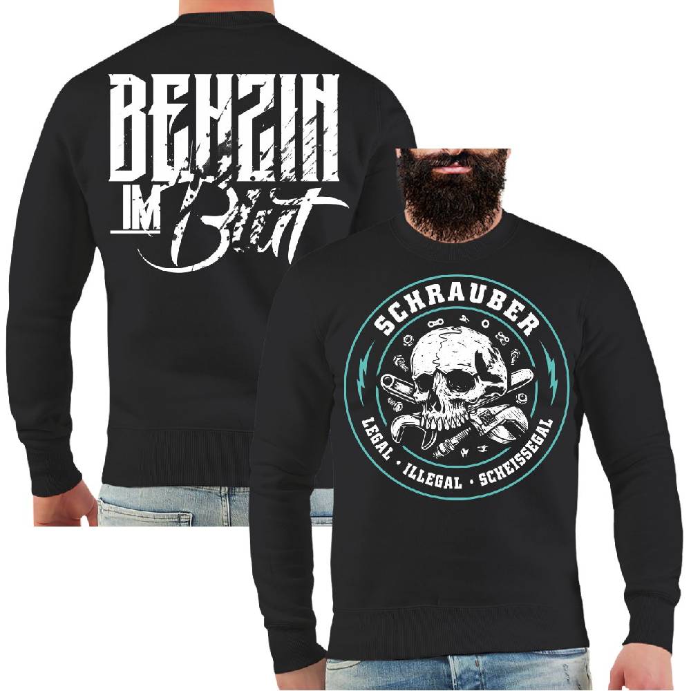 Spass Kostet Männer Sweatshirt Schrauber - legal illegal scheissegal