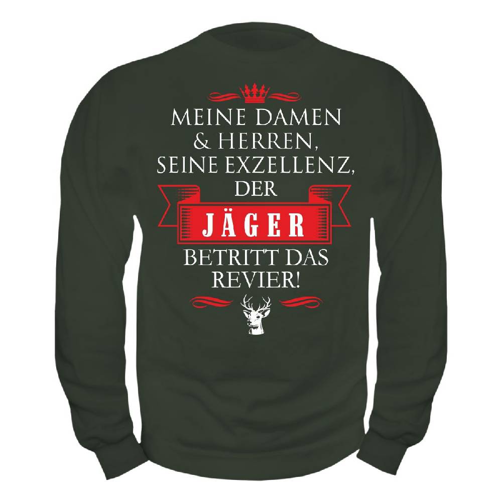 Spass Kostet Männer Sweatshirt Seine Exzellenz DER JÄGER