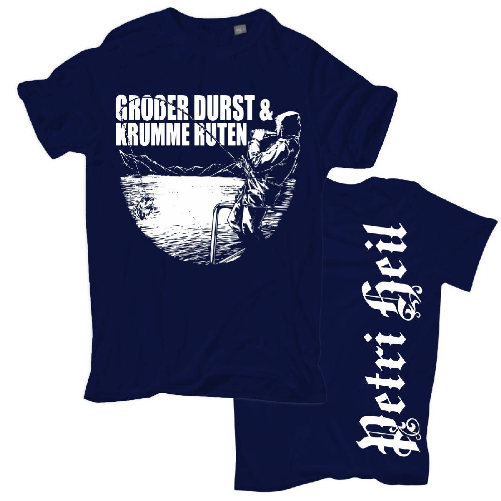 Spass Kostet Männer T-Shirt Angler Großer Durst und krumme Ruten S bis XXL