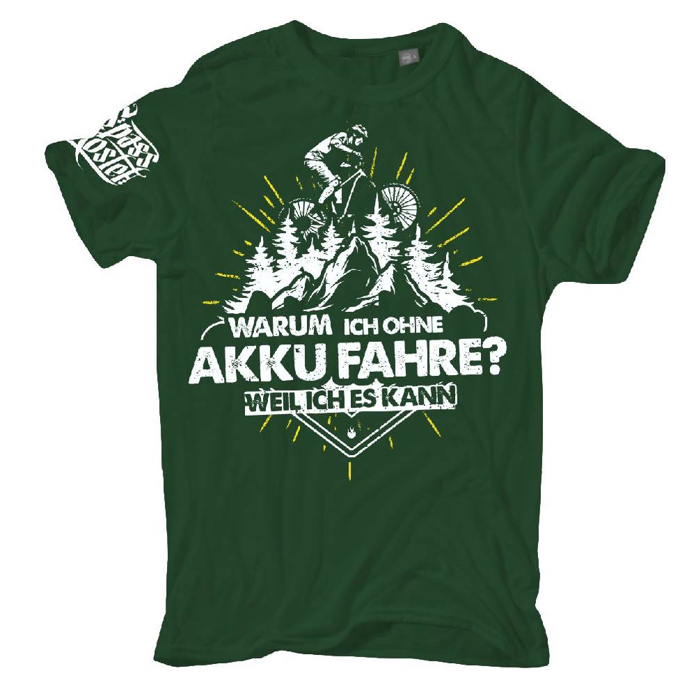 Spass Kostet Männer T-Shirt Fahrrad Bike Ohne Akku weil ich es kann S bis XXL