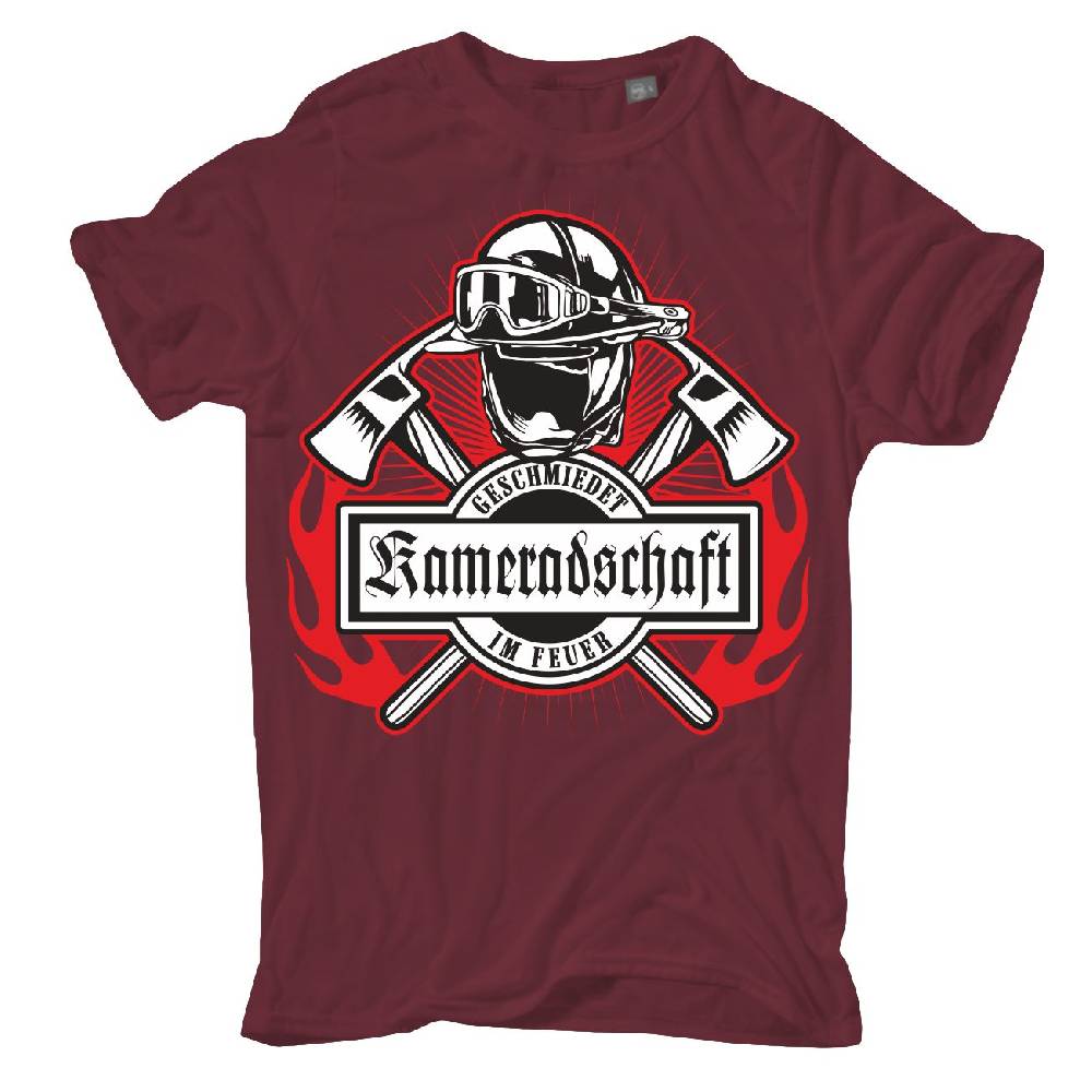 Spass Kostet Männer T-Shirt Feuerwehr Kameradschaft geschmiedet im Feuer S bis XXL