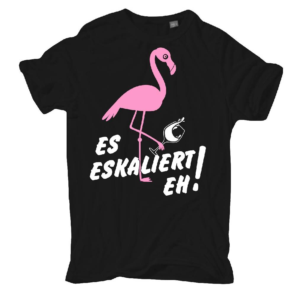Spass Kostet Männer T-Shirt Flamingo Es Eskaliert eh S bis XXL