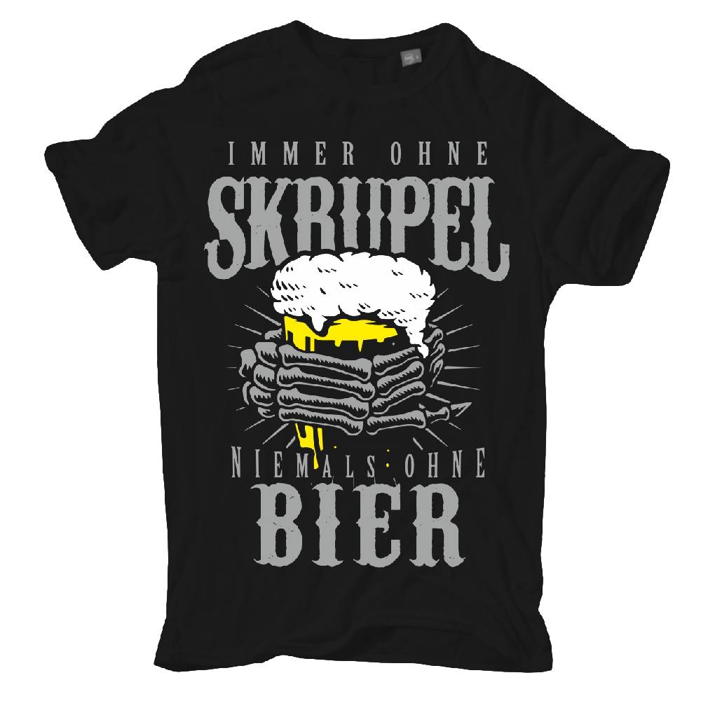 Spass Kostet Männer T-Shirt Immer ohne Skrupel Niemals ohne BIER M bis 8XL