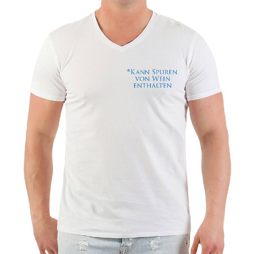 Spass Kostet Männer T-Shirt Kann Spuren von Wein enthalten