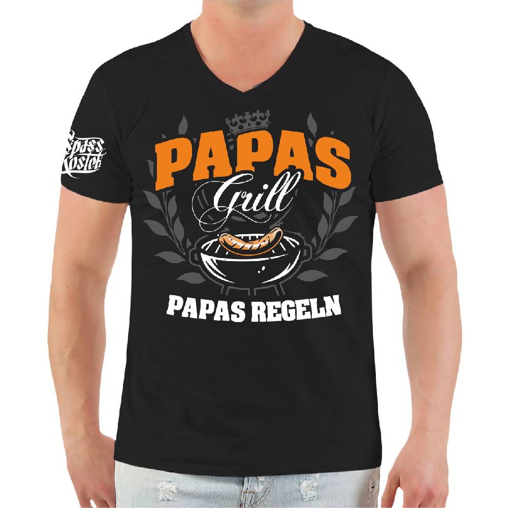 Spass Kostet Männer T-Shirt Papas Grill Papas Regeln S bis XXL