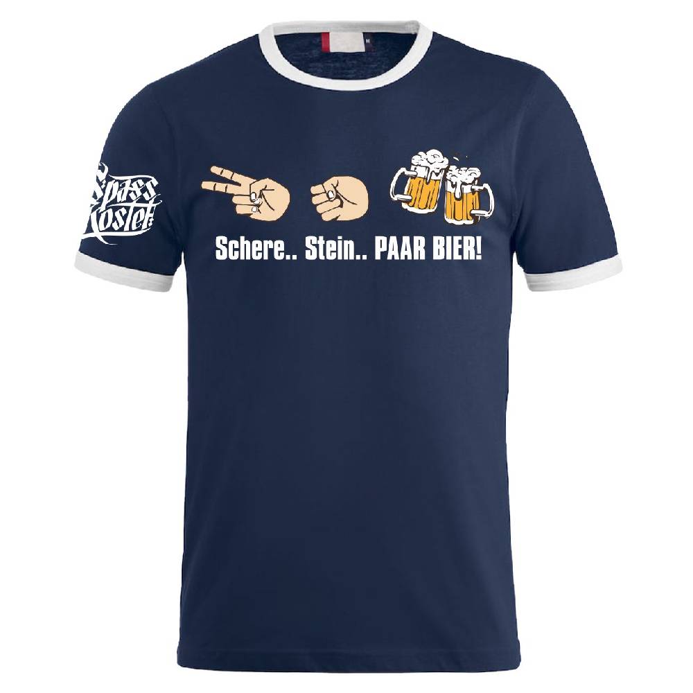 Spass Kostet Männer T-Shirt Schere Stein PAAR BIER S bis 8XL